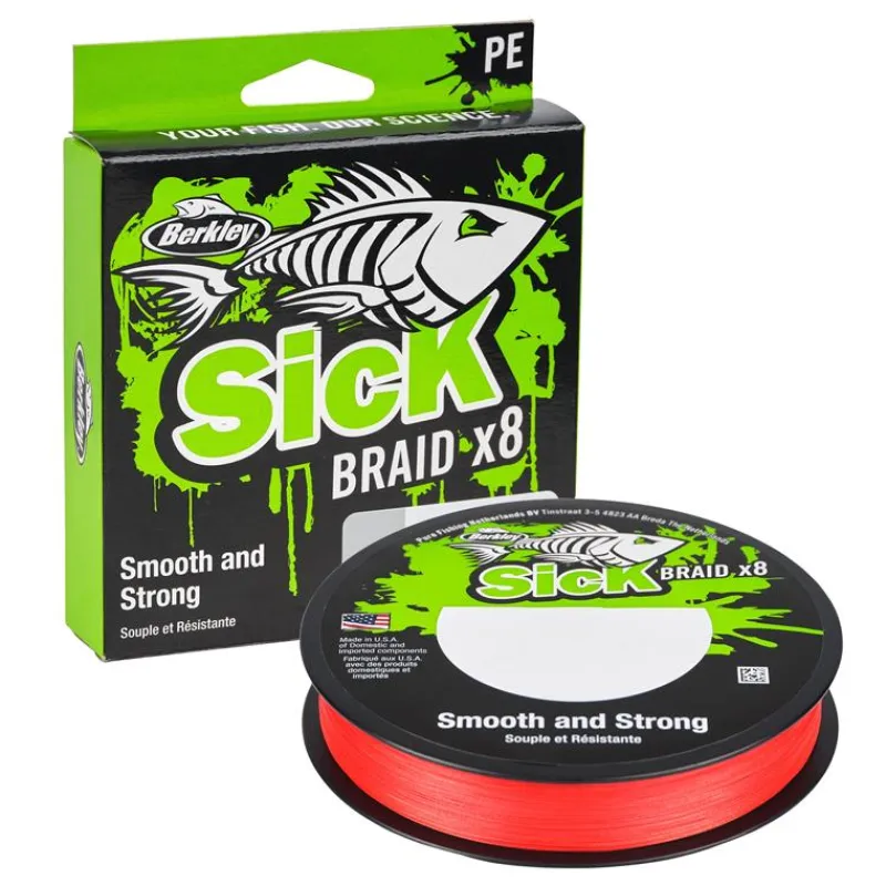 Berkley Fils - Tresses - Bdl Carnassier^Tresse Sick Braid Red - 300M