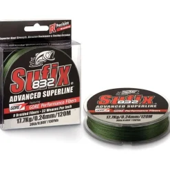 Sufix Fils - Tresses Carpe|Fils - Tresses - Bdl Carnassier^Tresse Carnassier 832 Braid Vert Olive - 250M