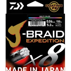 Daiwa Fils - Tresses Carpe|Fils - Tresses - Bdl Carnassier^Tresse J-Braid Expedition X8 Dark Green - 150M