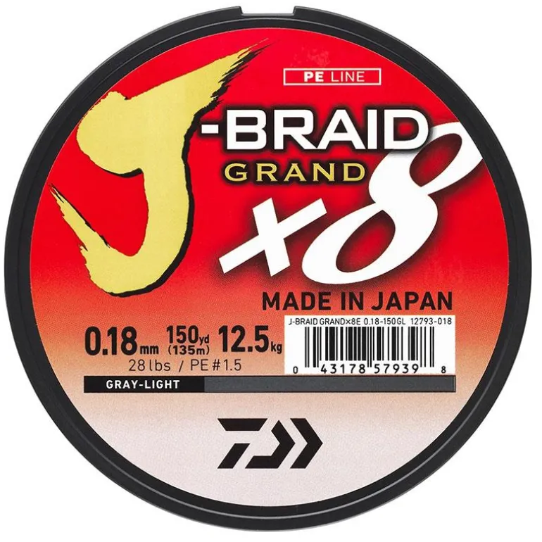 Tresse Daiwa J-Braid Grand X8 - Chartreuse - 135M