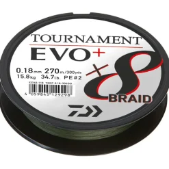 Daiwa Fils - Tresses - Bdl Carnassier^Tresse Tournament 8 Braid Evo+ - Vert - 270M