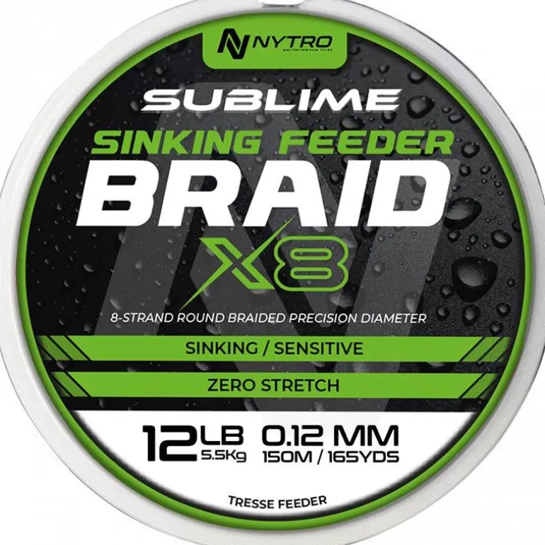 Tresse Nytro Sublime X8 Sinking Feeder Braid - 150M