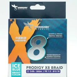 Rodbuilders Republic Tresses - Fils - Bdl Mer^Tresse Prodigy X8 Braid - Ice Blue - 300M