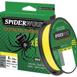 SpiderWire Fils - Tresses Carpe|Fils - Tresses - Bdl Carnassier^Tresse Stealth Smooth 8 - Jaune - 300M