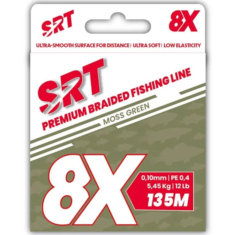 SRT Fils - Tresses - Bdl Carnassier^Tresse 8X Moss Green - 135M
