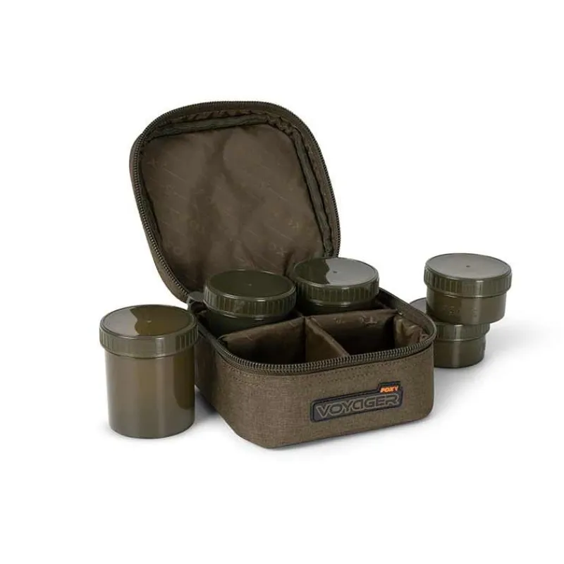 Fox Bagagerie Carpe^Trousse À Appâts Voyager Pot Hookbait Case