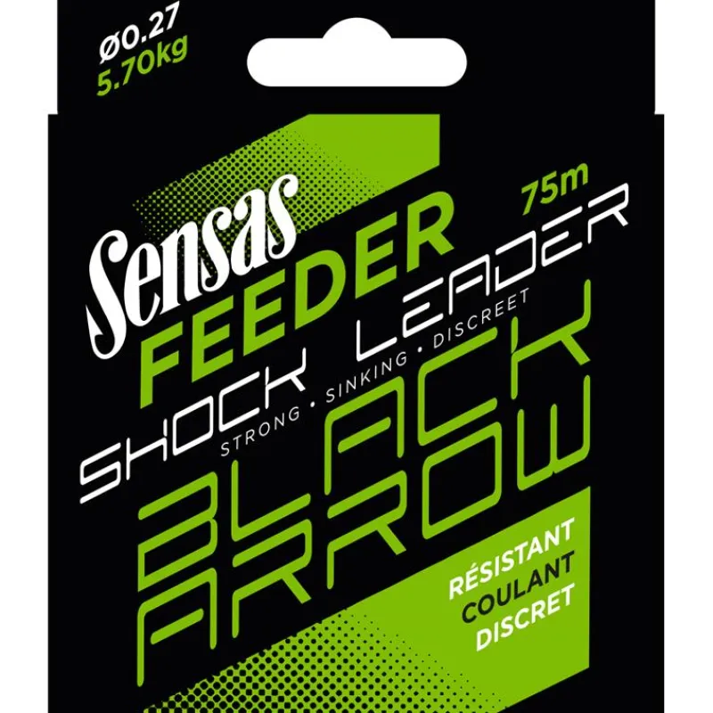 Sensas Fils - Tresses Coup & Anglaise^Tête De Ligne Feeder Shock Leader - 75M