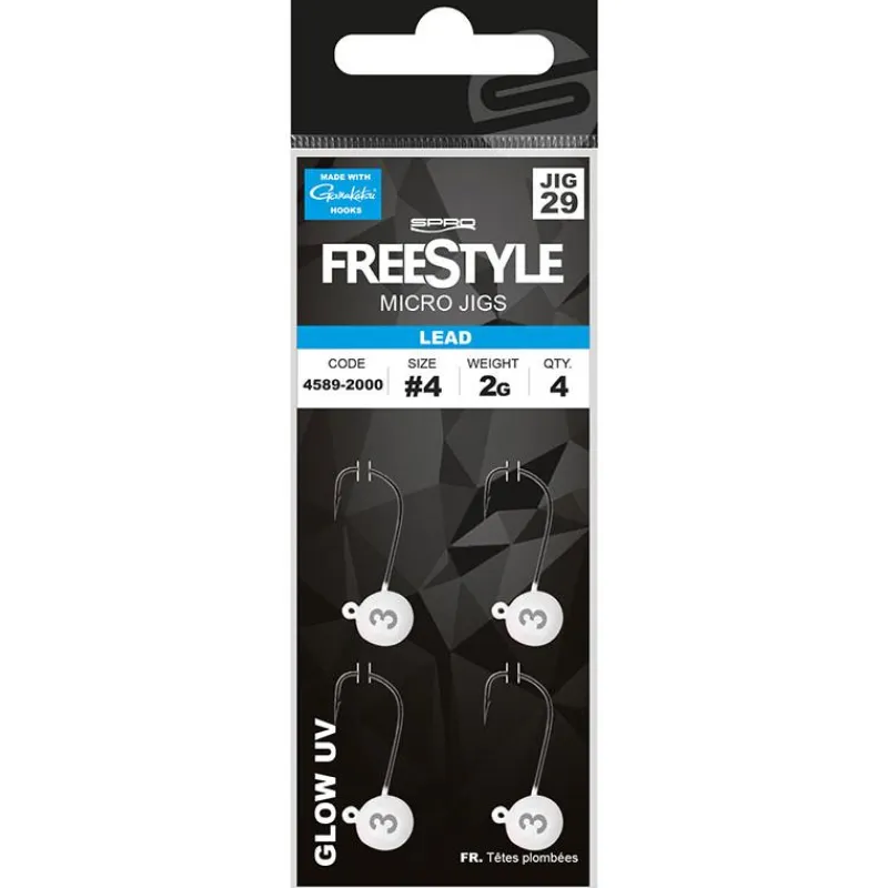Freestyle Têtes Plombées^Tëte Plombée Micro Jig29 - Glow White - Par 4