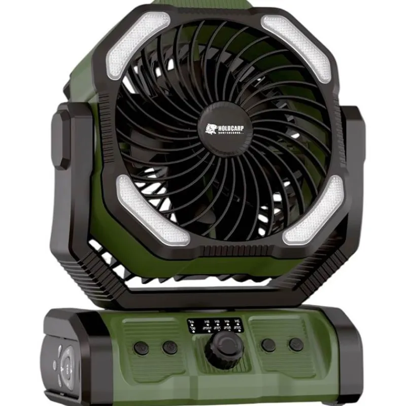Holdcarp Bivouac^Ventilateur Portable Rechargeable Doublemotor Fan