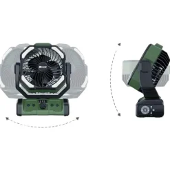 Holdcarp Bivouac^Ventilateur Portable Rechargeable Doublemotor Fan