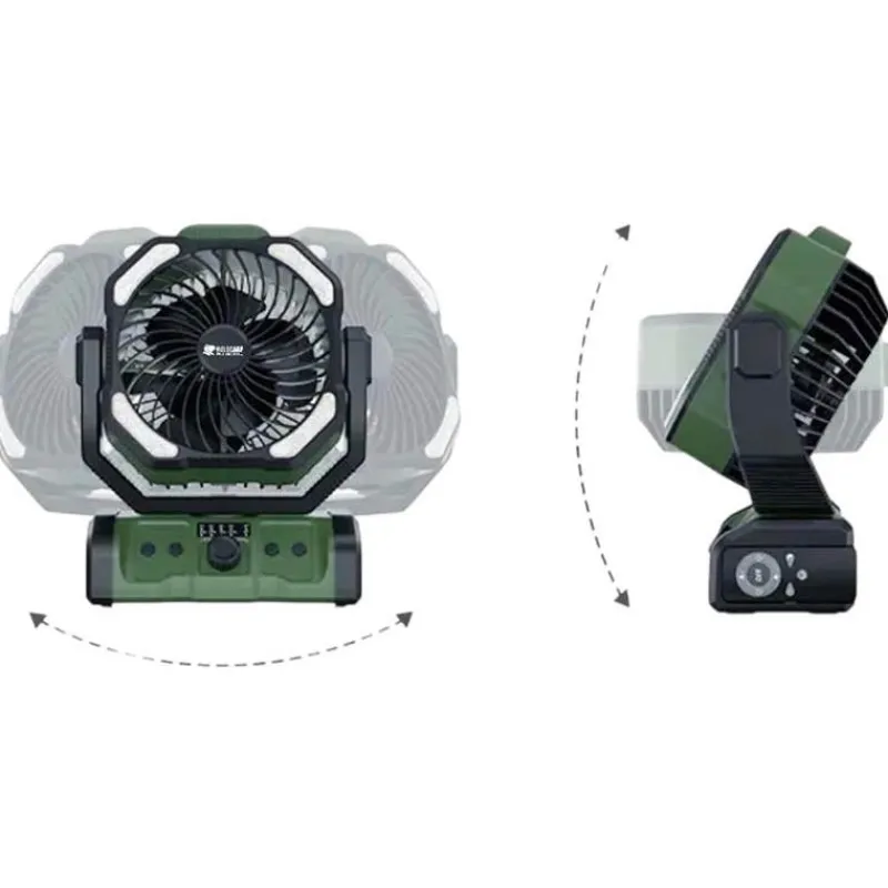 Holdcarp Bivouac^Ventilateur Portable Rechargeable Doublemotor Fan