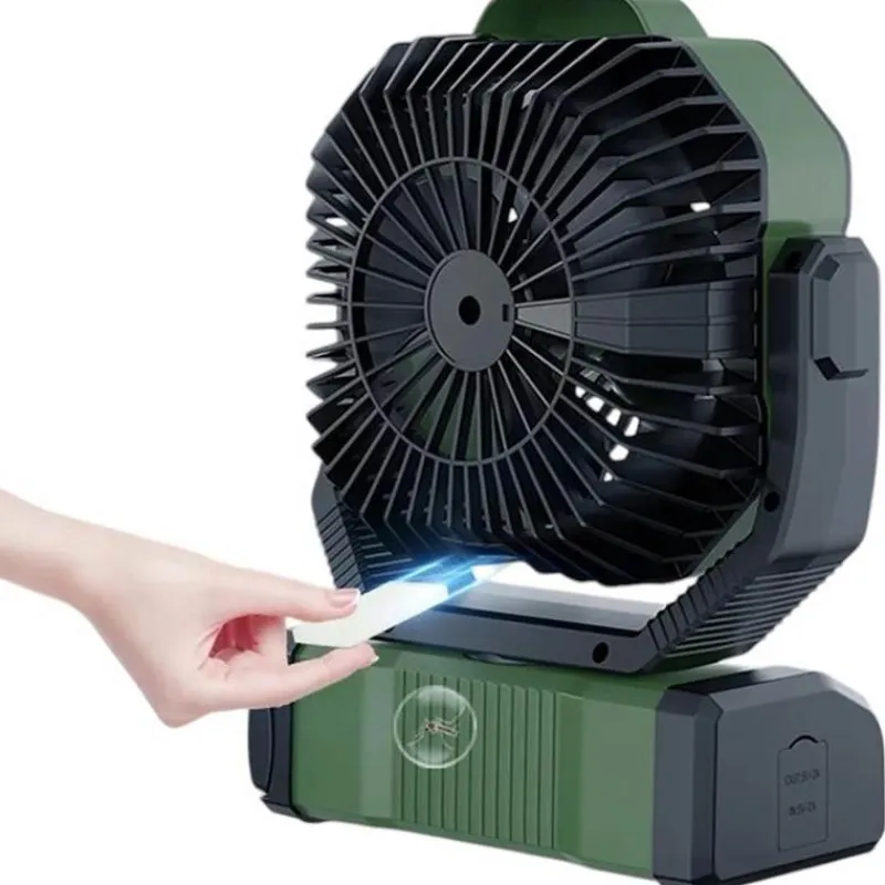 Holdcarp Bivouac^Ventilateur Portable Rechargeable Doublemotor Fan