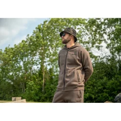Avid Carp Sweats & Polaires^Veste Homme Compound Zip Hoodie - Marron