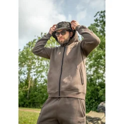 Avid Carp Sweats & Polaires^Veste Homme Compound Zip Hoodie - Marron