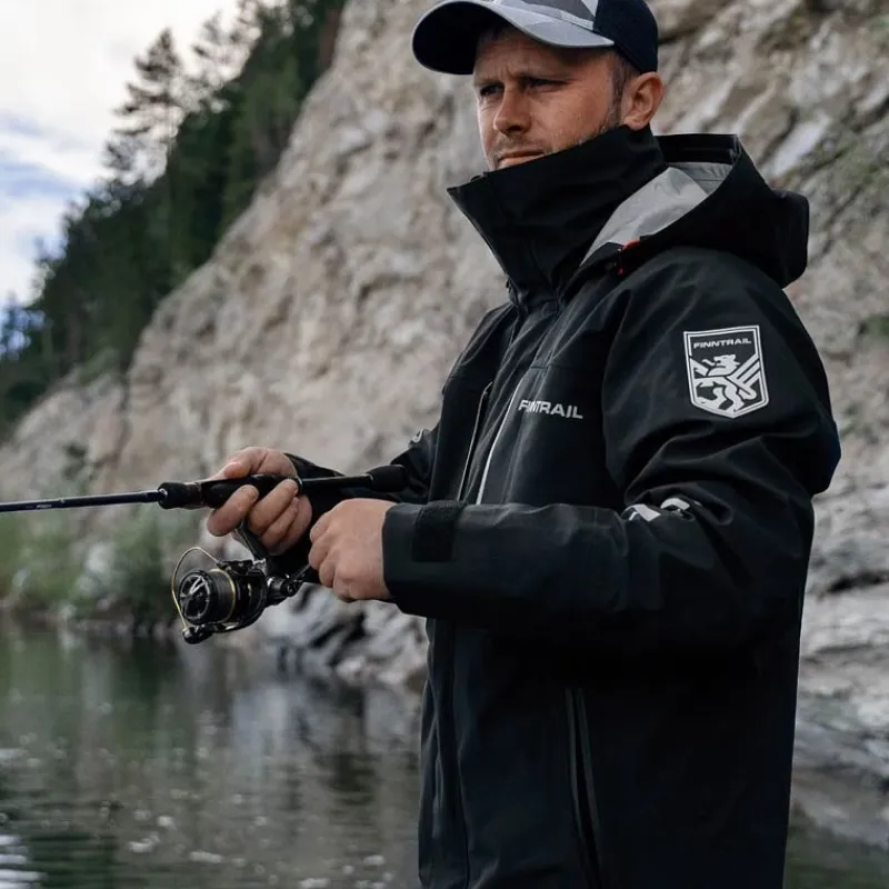 Finntrail Vestes De Pêche^Veste Homme Imperméable Tournament - Graphite