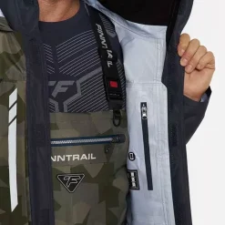 Veste Homme Finntrail Imperméable Greenwood - Camo Shadow Green