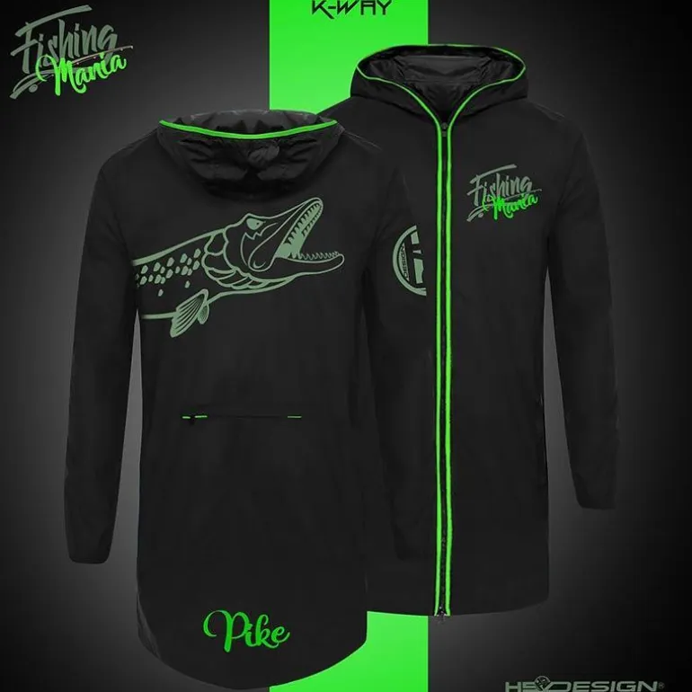 Veste Homme Hot Spot Design K-Way Pike Mania - Noir