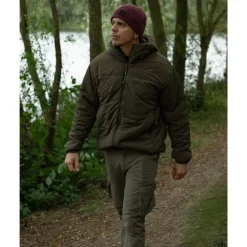 Veste Homme Korda Insulated Hooded Jacket - Dark Olive