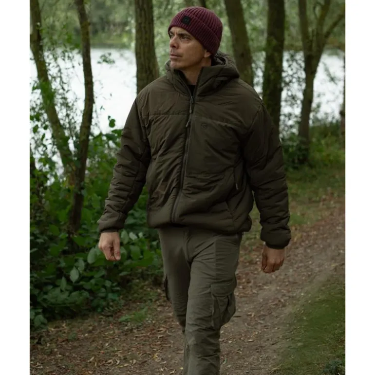 Veste Homme Korda Insulated Hooded Jacket - Dark Olive