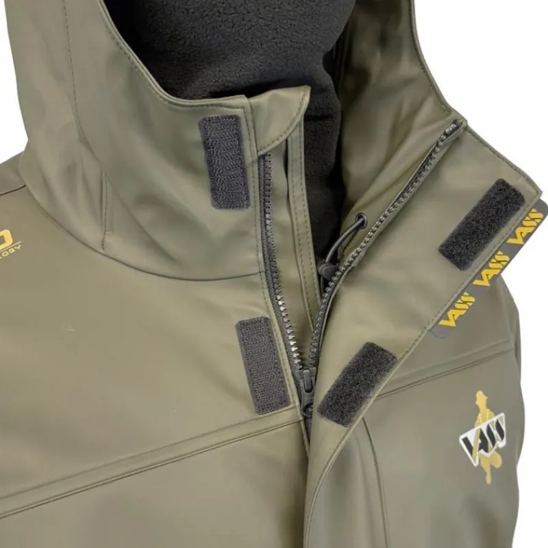 Vass Vestes De Pêche^Veste Homme Team 220 Unlined Jacket Waterproof - Kaki