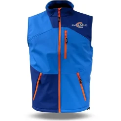 Veste Sans Manche Homme Colmic Softshell Official Team Impermeable - Bleu