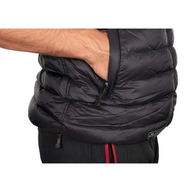 Veste Sans Manche Homme Fox Rage Pro Series Reversible Lightweight Quilted Gilet - Noir/Rouge