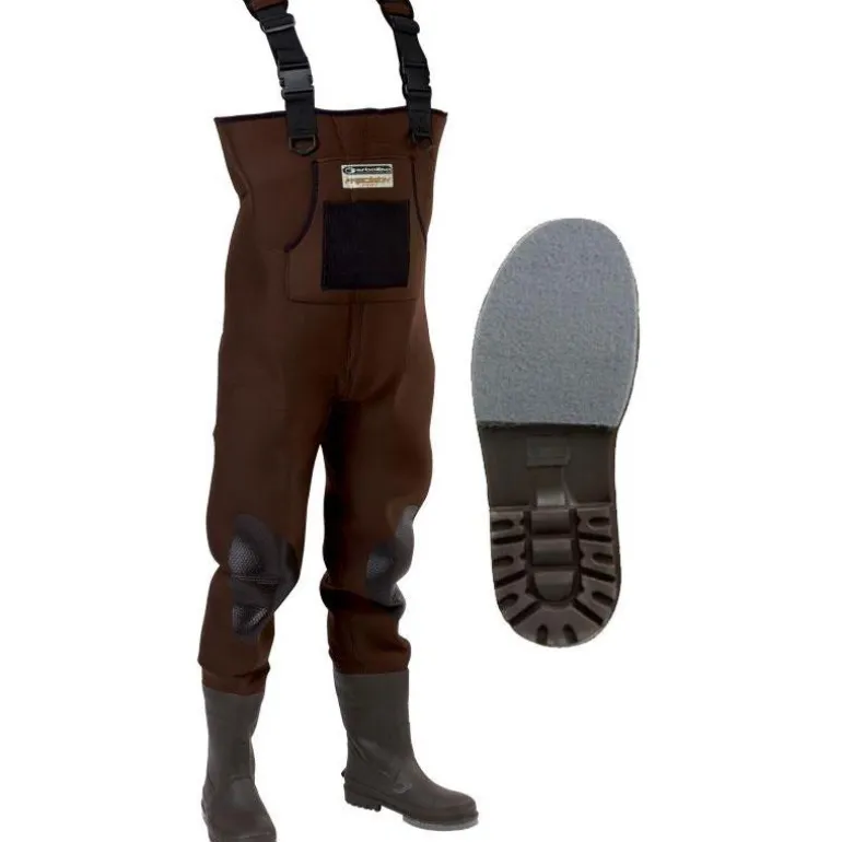 Waders Neoprene Garbolino Precision Pro - Semelles Feutre/Crantees